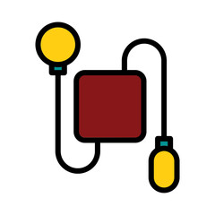 Blood Pressure Tool Filled Outline Icon