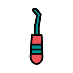 Dental Care Tool Filled Outline Icon