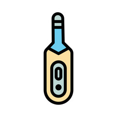 Thermometer Health Fever Filled Outline Icon