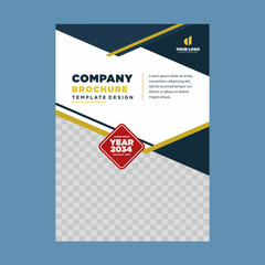 cover company profile or brochure template layout design