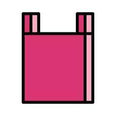 Bag Bags Plastic Filled Outline Icon