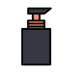 Bottle Plastic Soap Filled Outline Icon