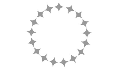 キラキラ丸フレーム　星