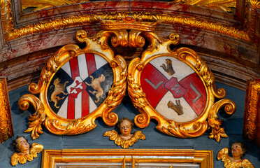 Detail of the altar in Maria Saal Cathedral