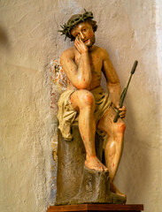 Wood carving of Jesus Christ in Maria Saal Cathedral