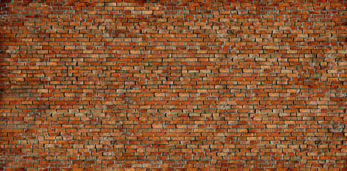 Red brick wall backgrounds, brick room, interior textures, wall background.	