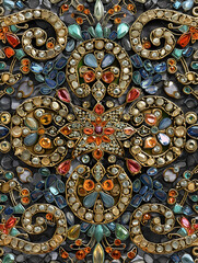 stained glass pattern ai generative 