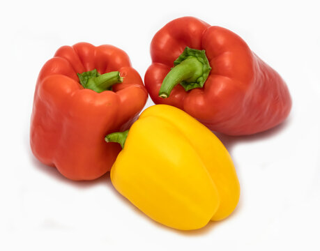 Red and yellow bell peppers
