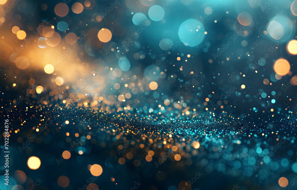 Poster a beautiful of particle effect background .
