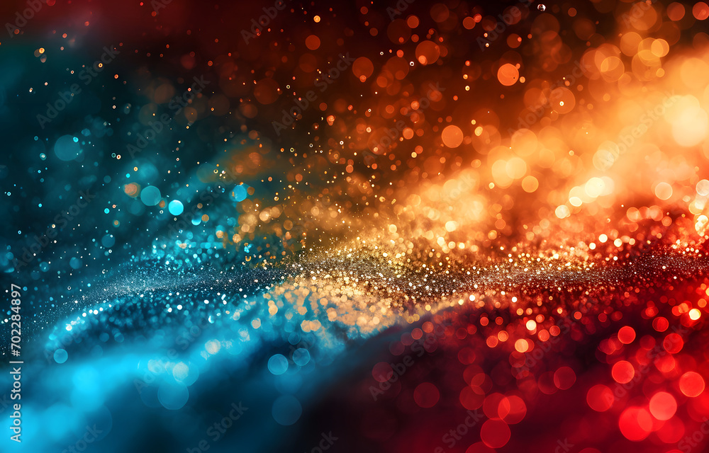 Poster multicolor of beautiful abstract background particle background with shining tone.