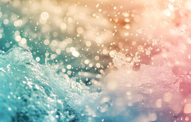Fototapeta premium Abstract of water splash multicolors.