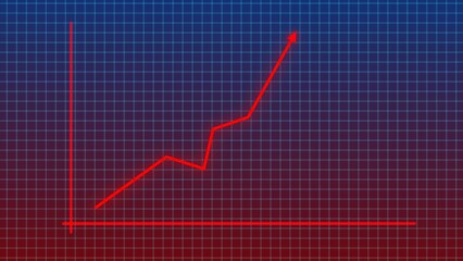 Abstract business graph icon illustration background  