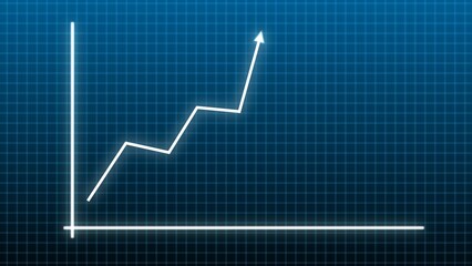 Abstract business graph icon illustration background  