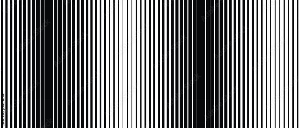Poster abstract geometric vertical red thin to thick speed line pattern.