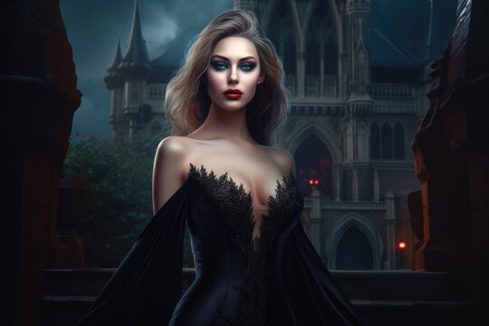Beautiful gothic duchess