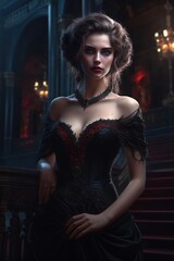Beautiful gothic duchess