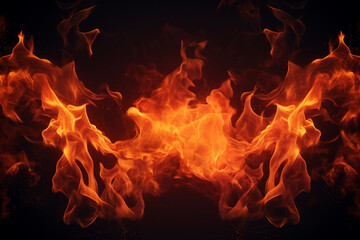 Fototapeta premium Match flame background