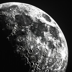 moon on space 
