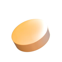 3d geometric shape, isolated 3D circle ring gradient, Playfull  futuristic decorative element