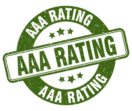aaa rating stamp. aaa rating label. round grunge sign