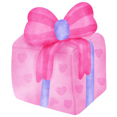 valentine's  gift box , pink gift box