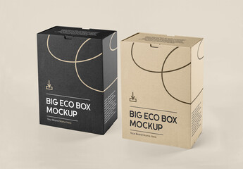 Double Big Box Mockup