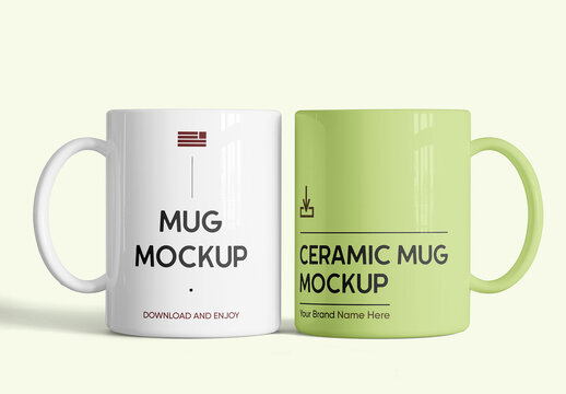 Double Mug Mockup
