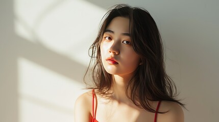 beautyful korean girl model, cosmetic model