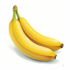 banana isolated on white background with clipping path