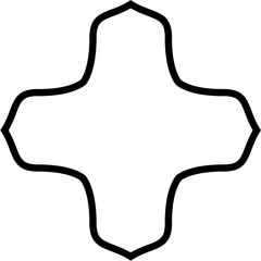 Islamic Amblem Design Bold Line Black Stroke silhouettes Design pictogram symbol visual illustration