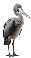 Shoebill  isolated on the transparent background PNG.