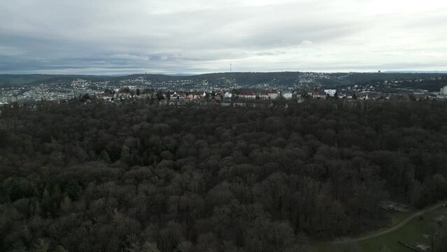 Wundersch&ouml;ner Kr&auml;herwald in Stuttgart, aufgenommen im Herbst.