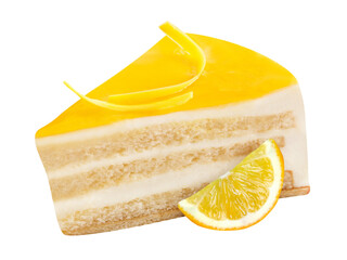 Torte mit Zitronen und Hintergrund transparent PNG cut out Lemon Tart