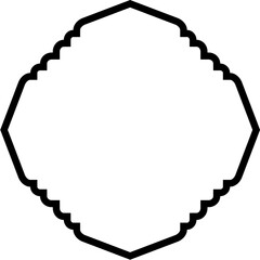 Islamic Amblem Design Bold Line Black Stroke silhouettes Design pictogram symbol visual illustration