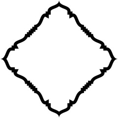 Islamic Amblem Design Bold Line Black Stroke silhouettes Design pictogram symbol visual illustration
