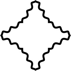 Islamic Amblem Design Bold Line Black Stroke silhouettes Design pictogram symbol visual illustration