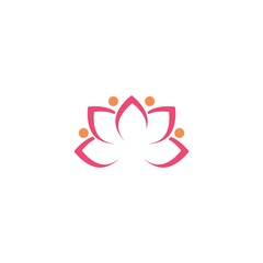 Lotus logo isolated on white background