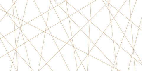 Abstract luxury gold geometric random chaotic lines. Random geometric line pattern on a transparent background. Random chaotic lines abstract geometric patterns of modern design. - obrazy, fototapety, plakaty