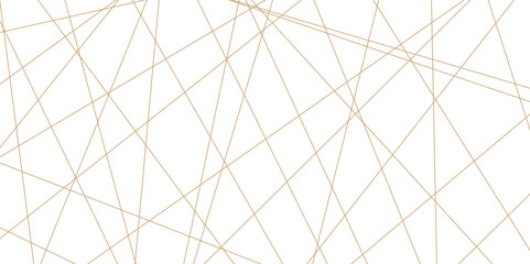 Abstract luxury gold geometric random chaotic lines. Random geometric line pattern on a transparent background. Random chaotic lines abstract geometric patterns of modern design. - obrazy, fototapety, plakaty
