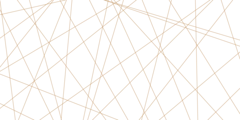 Tapeten Abstract luxury gold geometric random chaotic lines. Random geometric line pattern on a transparent background. Random chaotic lines abstract geometric patterns of modern design. © Song Long