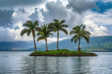 Fototapeta premium beach with palm trees