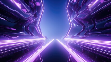 A Futuristic purple background for banner. Generative AI.