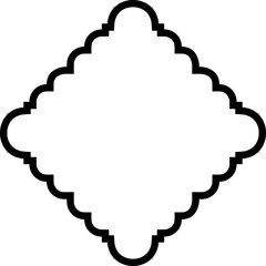 Islamic Amblem Design Bold Line Black Stroke silhouettes Design pictogram symbol visual illustration