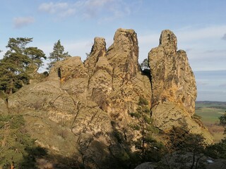 Mystische Felsen der Teufelsmauer im Harz - Timmenrode, Deutschland