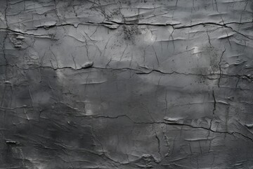 Wall texture with filler paste applied with spatula decorative black putty background. , chaotic dashes and strokes over plaster. Creative design, stone, cement