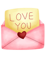 Valentine love letter,