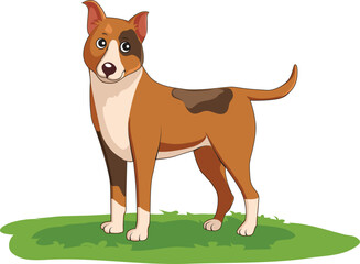 Dog Isolated Graphic Vector Illustration