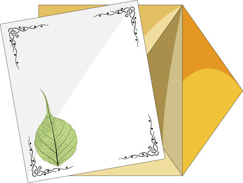Envelope and card vector illustration