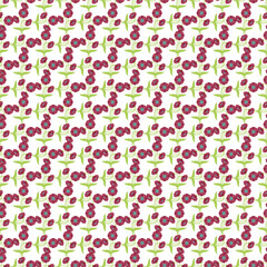 Free vector floral seamless pattern on white