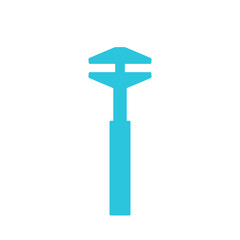 Key, French key, hardware, service. From blue icon set.